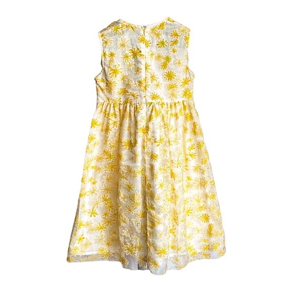 Beautiful Yellow White Daisy Vintage Dress Kids Graffiti Size 116 cm/6 yo NWOT - Picture 2 of 7
